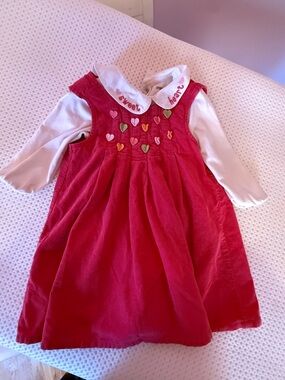 Gymboree Corduroy Dress and collared shirt